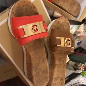 Michael Kors Warren Platform watermelon color